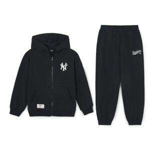 MLB 키즈 스포티브 베이직 후드 집업세트(7AS2B0461-50BKS)