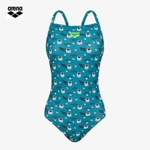 아레나 컬리팜  A6SL1CO05 GRN (주머니백 증정) 여성선수 싱글 스트랩백 원피스 실내수영복