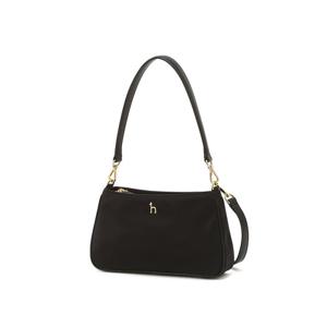 블랙 단색 나일론 크로스백 HIWA6E455BK