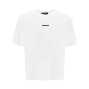 (명품) 디스퀘어드2 로고 코튼 티셔츠 S71GD142