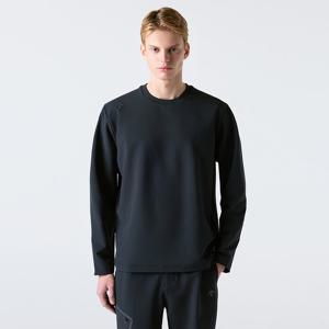 [데상트공식] 듀얼리스 스톰 플리스 맨투맨 SR121DWH12