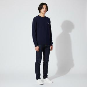 메종키츠네 트리컬러 폭스 패치 남녀공용 스웨트셔츠 AM00302KM0002 NA