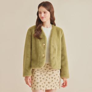 [포커스]투버튼 V넥 소프트 퍼자켓 PBBF5W1JK1031