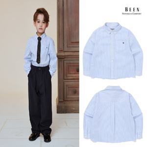 [빈]BA11BL02SB블루 스트라이프 셔츠 블라우스