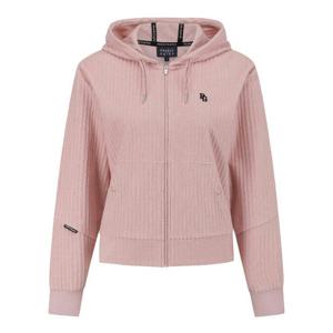 파리게이츠골프자켓 NQC 521E1TF104_PK 여성 테리 스트라이프 후드 집업 티셔츠