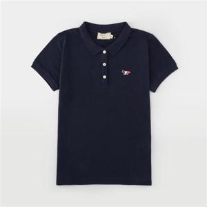 메종키츠네 트리컬러 폭스 패치 폴로 반팔 티셔츠 DW00202KJ7002