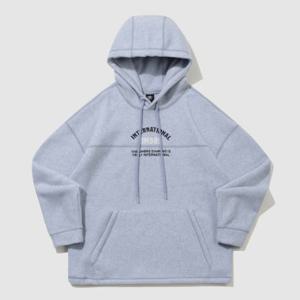 엄브로후드티 VQA UQ423CHDN1-BBD 플러스플리스 레터링 후드 티셔츠 BLUE BLIZZARD