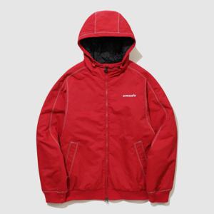 엄브로패딩 VQA UQ323CPJ91-RED 크리스피 타슬란 후드 패딩 봄버 자켓 RED