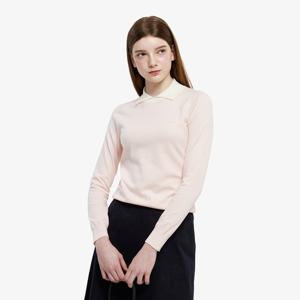 [라코스테공식] 여성 배색 카라 스웨터 AF814E-55N ADY