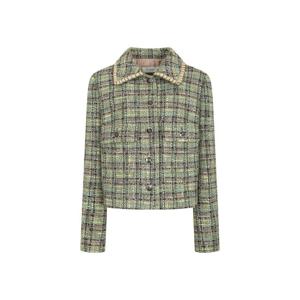 [제이제이 지고트]여성 브레이드 칼라 크롭 트위드 재킷 GNAA0JKJ1