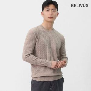빌리버스 남성 간절기 7컬러 데일리 케이블 컴포트핏 꽈배기 니트 BROV009