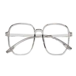 안경태 알없는 빅사이즈 다각형 오각안경테 그레이