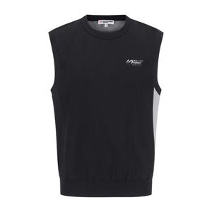 마스터바니  (411E1SV201) 남성 우븐 블록 니트 베스트