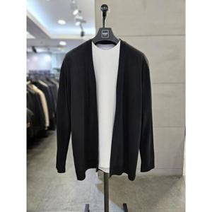 바쏘옴므 세이브존03 바쏘옴므 25 블랙 버튼리스 오픈 COOL 니트 가디건 WSAGZ2GW01ABKA