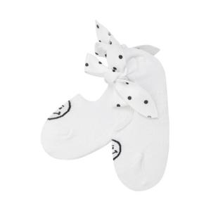 파리게이츠골프양말 NQC 521E1SC001_WH 여성 도트 스트랩 스마일 발목양말