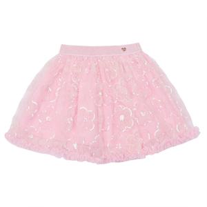 [프렌치캣(백)]PK 스팽글 꽃 샤 스커트 Q51DCS080