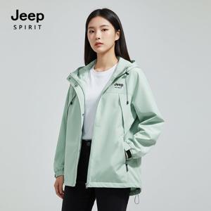 JEEP SPIRIT 공용 기능성 후디 윈드브레이커 그린 (JSSPJK31)