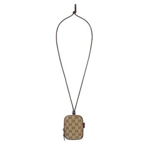 구찌 남성 브라운 미니 캔버스 파우치 834270_FAEOO9843