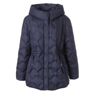 [마담포라]후드 누빔 덕다운 블루 숏 패딩 점퍼MC1JP702A