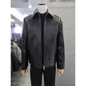 바쏘옴므 세이브존03 바쏘옴므 남자 블랙 천연 양가죽 카라 블루종 점퍼 WSAQA5GU14A