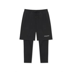 키즈 프레시벤트 에센셜 반바지 레이어드 롱레깅스 (BLACK) DKSB55053-BKS