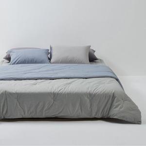 [JAJU/자주] 사각사각 코튼 배색 차렵이불 Q 그레이블루