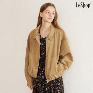 [르샵]밑단 밴딩 베이직 스웨이드 봄버 자켓 (DQ1JK002A)