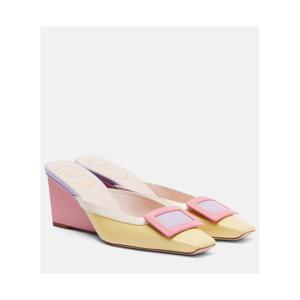 로저비비에 Belle Vivier 60 페이턴트 레더 웨지 뮬 P01140933