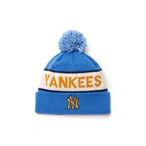 MLB키즈모자 IQC 7ABNV0146-50BLS 프리미엄 바시티 컬러블럭 폼폼 비니 뉴욕양키스