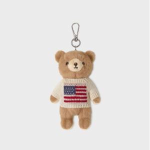 [후아유]남녀공용 Fluffy Bear Knit Keyring WHAWG2222A