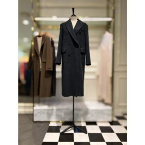 [시슬리] (SACT45561) 메리 헤링본 테일러드 더블 롱 코트