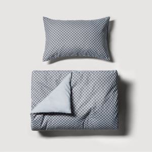 [JAJU/자주] 체커보드 차렵이불 베개커버 세트 SS 블루