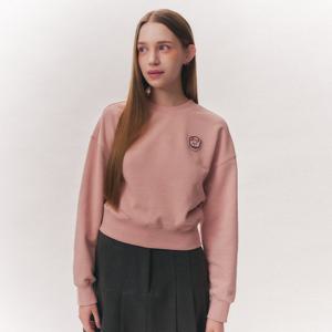 [유씨엘에이][UB2LT50] 여성 곰돌이 세미크롭 스웨트셔츠