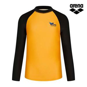 아레나공식 캠프아웃 아동 레저 래쉬가드 A3BB1BC02ORG