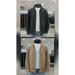 [앤드지]26 S/S 비건 스웨이드 하이넥 자켓 2종 HZG1JJ1101_GN