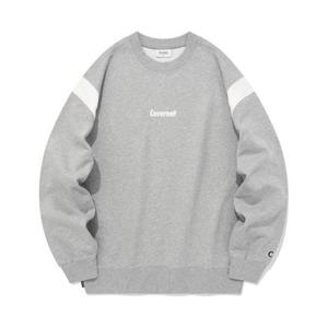 커버낫 COVERNAT 컴포트 로고 바시티 맨투맨 멜란지 그레이 CO2301CR08MG 345010