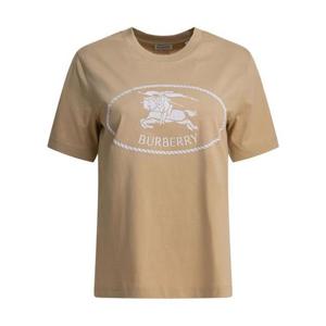 26 SS 버버리 로고 엠브로이디드 크루넥 티셔츠 베이지 8110926