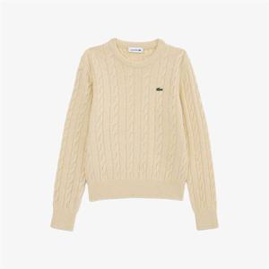 라코스테 여성 크루넥 케이블 스웨터 AF083E-55N-361 349698