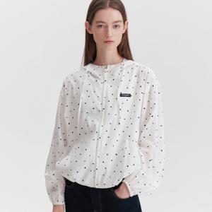 [마리끌레르] [정가99,000원] 도트 후드 윈드브레이커(MAGAJP02MWH)