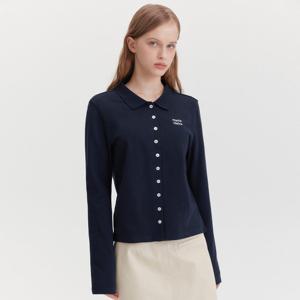 [마리끌레르] [정가79,000원] 버튼 피케 폴로 롱슬리브(MAGALS12MNY)