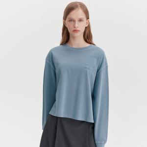 [마리끌레르] [정가69,000원] 로고 패치 피그먼트 롱슬리브(MAGALS04MBL)