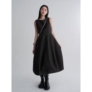 (356271WC15) [에잇세컨즈] 코튼 벌룬 롱원피스  블랙