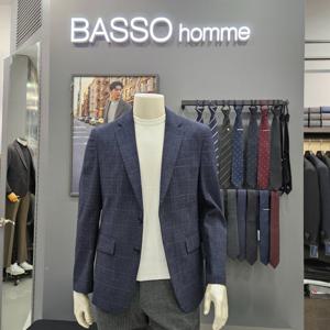 [바쏘옴므]심플 포인트배색폴리스판 여름쿨자켓WSZ2JS59A