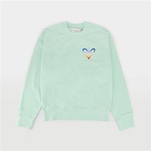 메종키츠네 하트 폭스 패치 남녀공용 스웨트셔츠 IU00350KM0021 P322