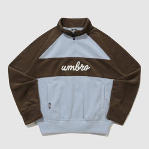 엄브로긴팔티 VQA UQ422CFSN1-BBD 우먼스 플러피 스탠넥 하프집업 맨투맨 / BLUE BLIZZARD