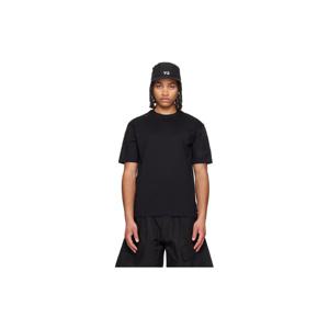 26 SS 요지야마모토 남성 블랙 유틸리티 티셔츠 261138M213015