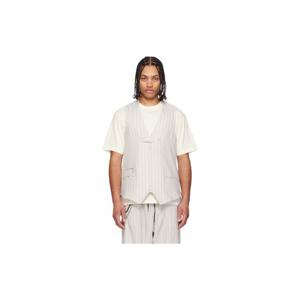 26 SS 요지야마모토 남성 토프 차페아 테일러드 베스트 261138M198001