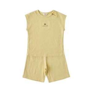 [밍크뮤]SC선물포장(노랑)아미엘골지상하세트(3637067206)2026년여름 등원룩 실내복 A