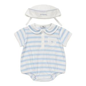 [블루독베이비8] 26SS 신상(BL)큐트마린퍼프 바디수트 HJ (4631360410) (BLUEDOG BABY 유아 출산 백일 선물