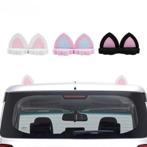 장식품 차량용 입체스티커 고양이귀 지붕장식 D24 3D